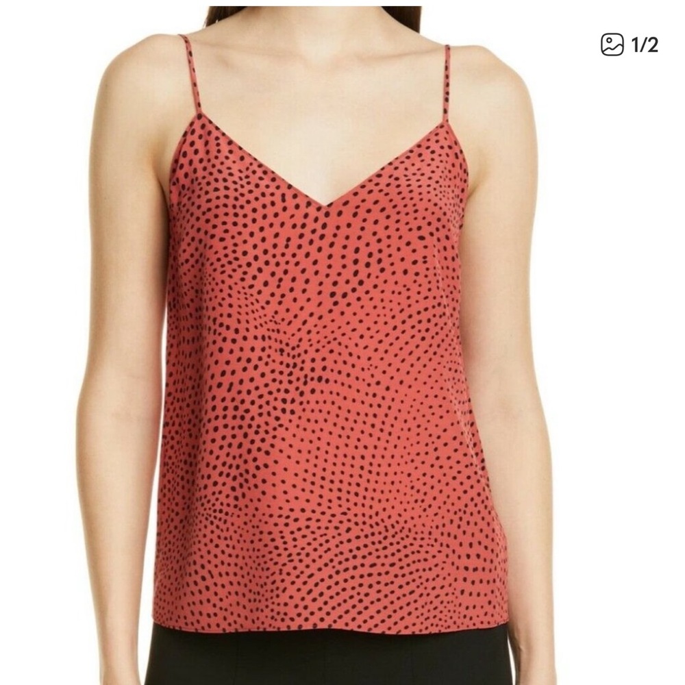 rag & bone Orange Astrid Polka Dot Camisole Top size S